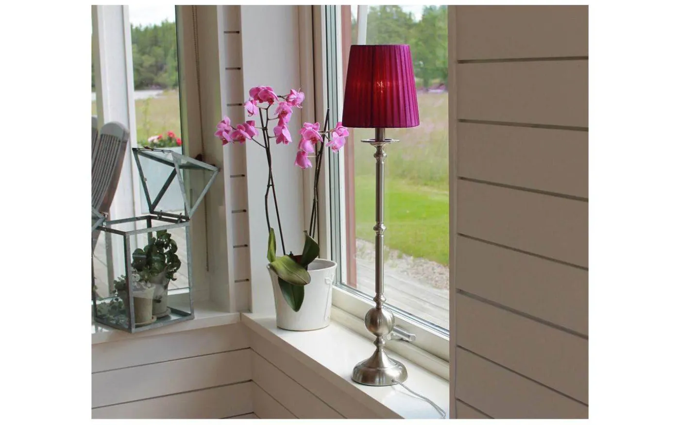 Organza Lampskärm Ø17cm Lila