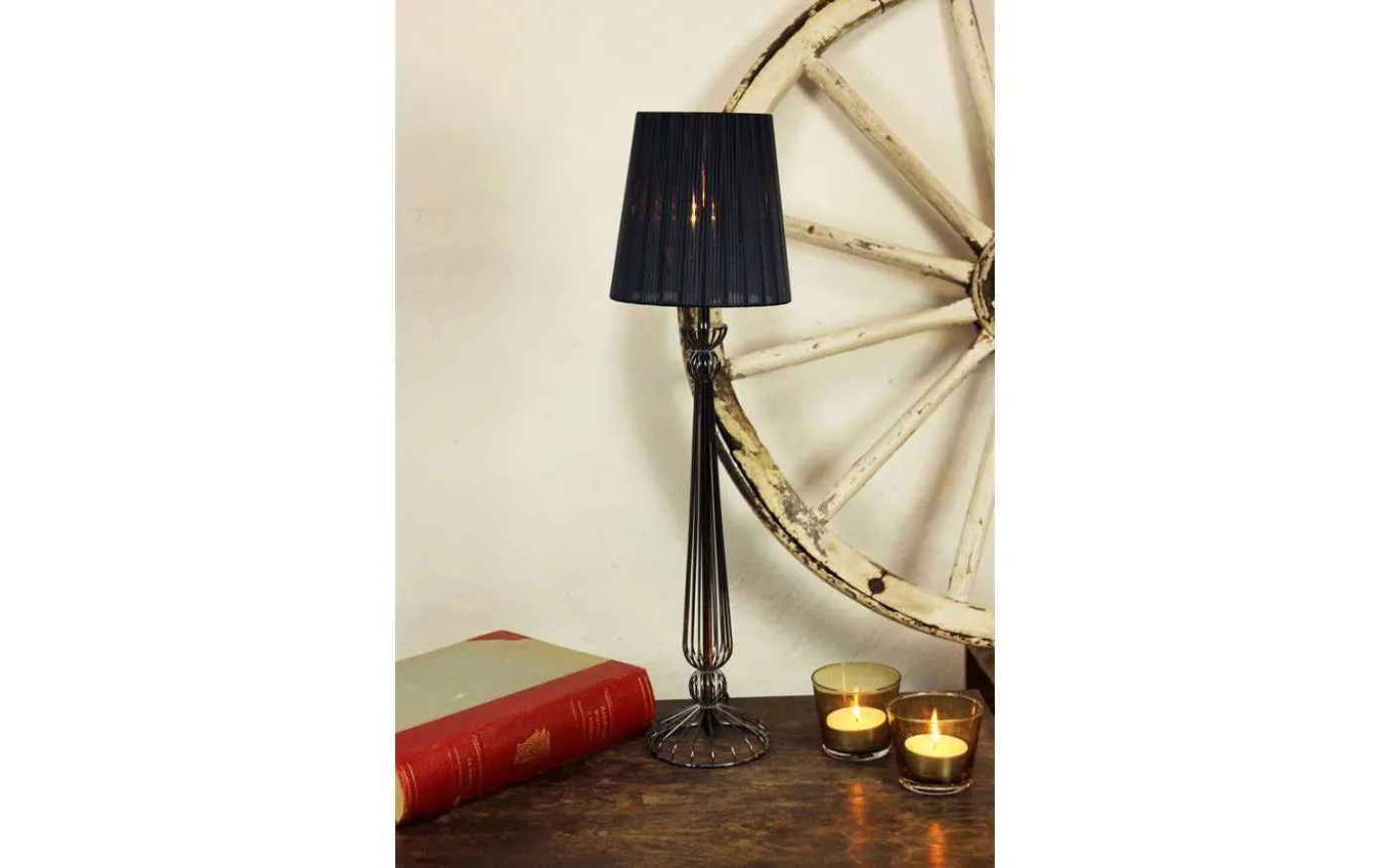 Organza Lampskärm Ø17cm Svart