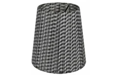 Organza Lampskärm Ø14,5cm Svart/Vit