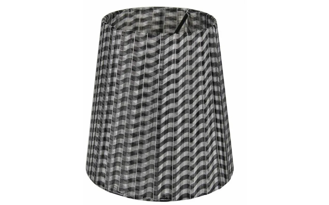 Organza Lampskärm Ø14,5cm Svart/Vit