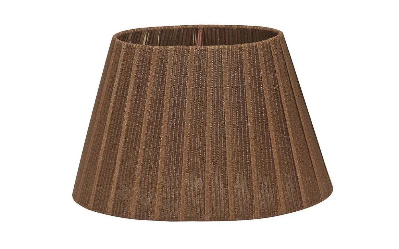 Organza Lampskärm Oval 22cm Brun