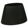 Organza Lampskärm Oval 22cm Svart