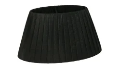 Organza Lampskärm Oval 28cm Svart