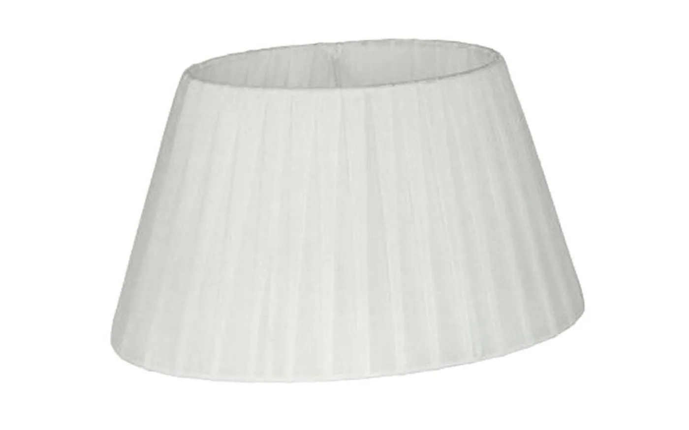 Organza Lampskärm Oval 28cm Vit