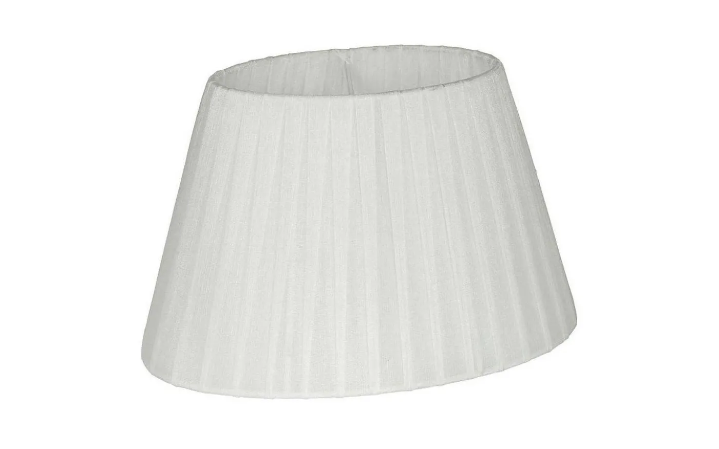 Organza Lampskärm Oval 22cm Vit