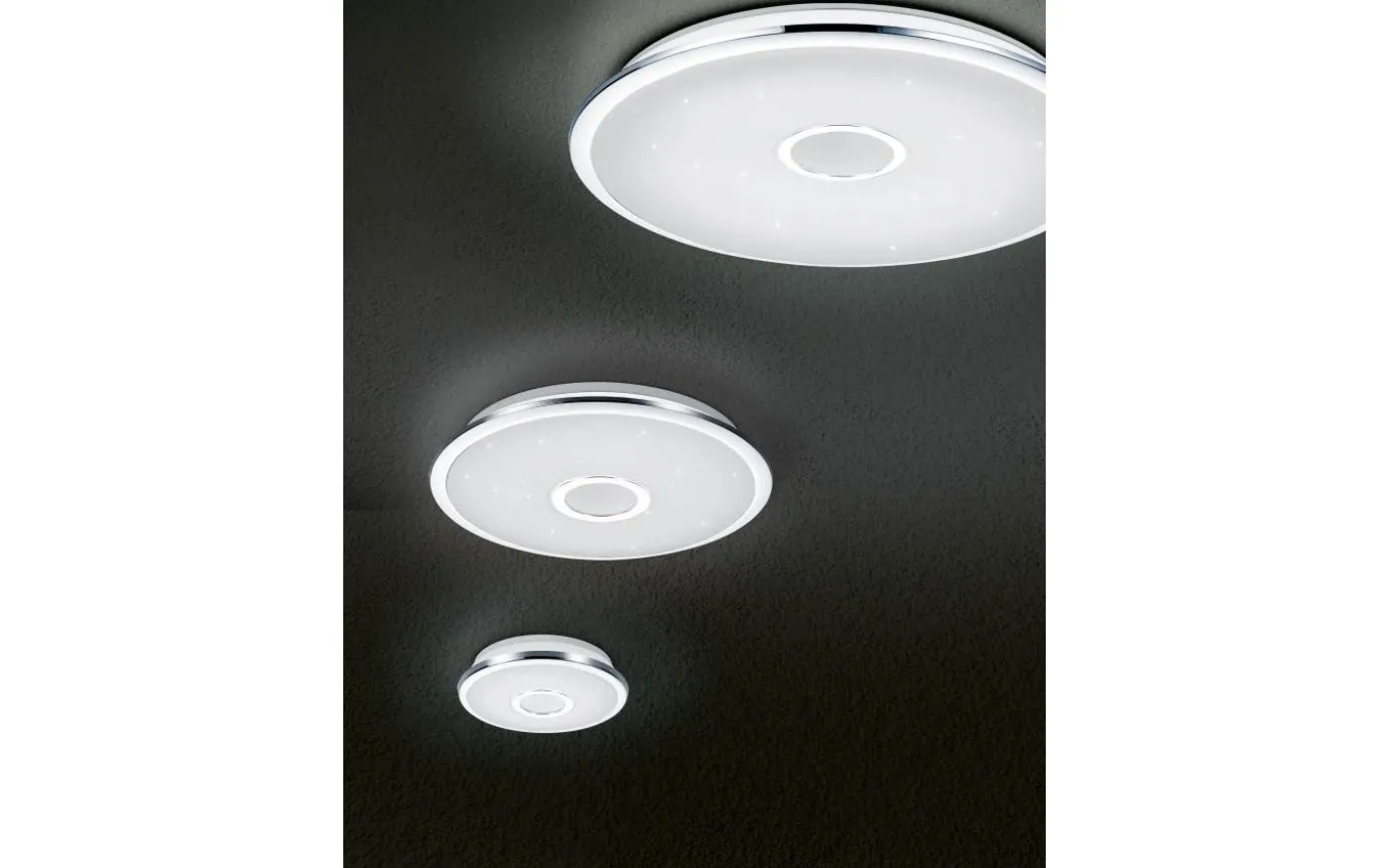 Osaka Plafond LED 65cm krom