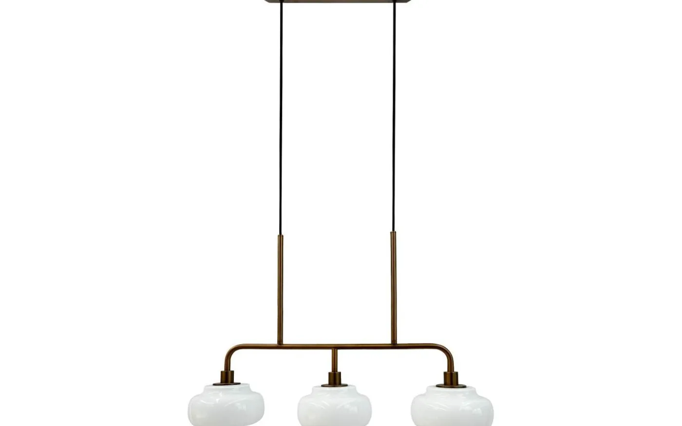 Ossett Taklampa 80cm Opal/Brons
