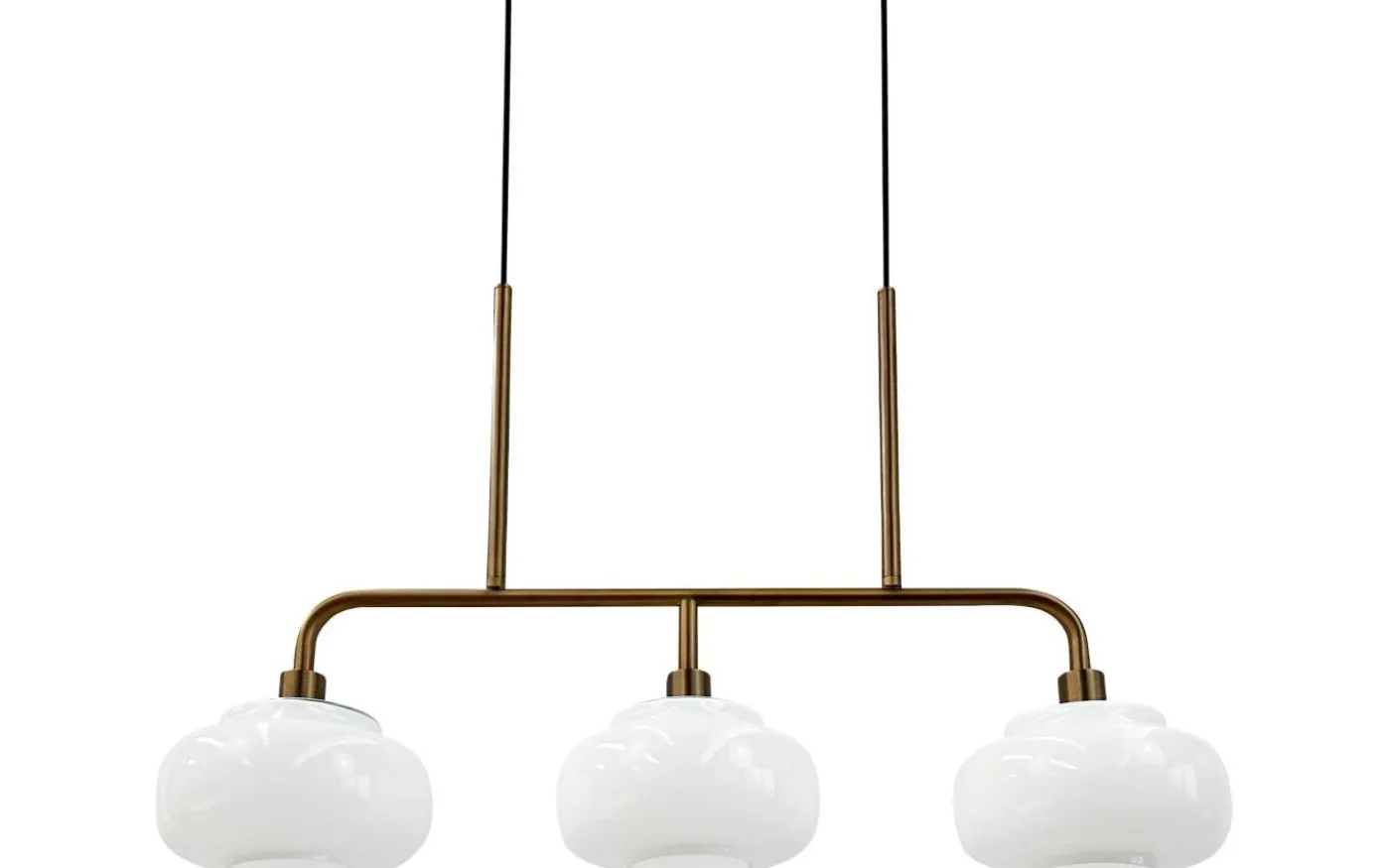 Ossett Taklampa 80cm Opal/Brons