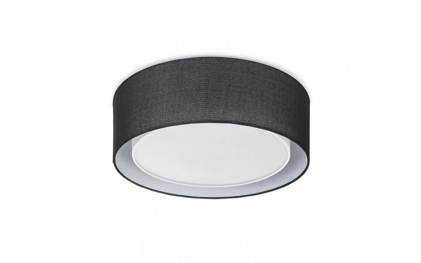 Otis Plafond 50cm 3xE27 Svart/Vit