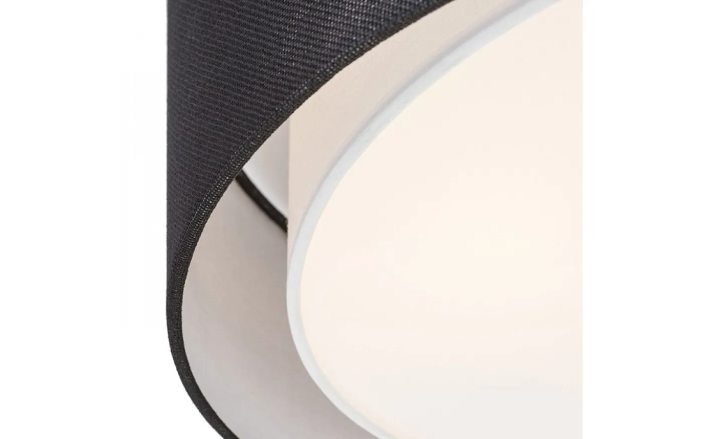 Otis Plafond 50cm 3xE27 Svart/Vit