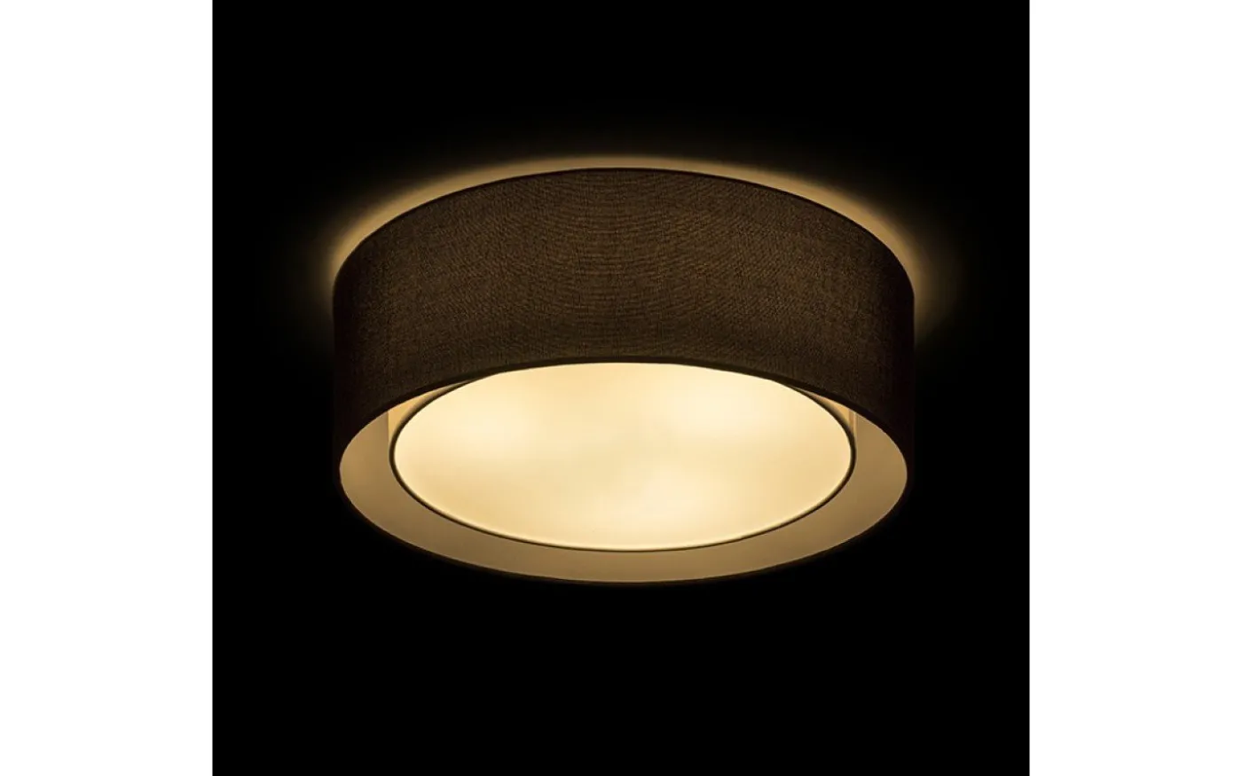 Otis Plafond 50cm 3xE27 Svart/Vit