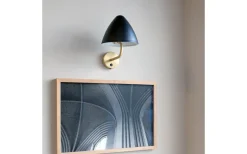 Oulu Vägglampa Svart/Mässing