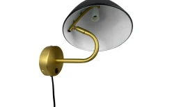 Oulu Vägglampa Svart/Mässing