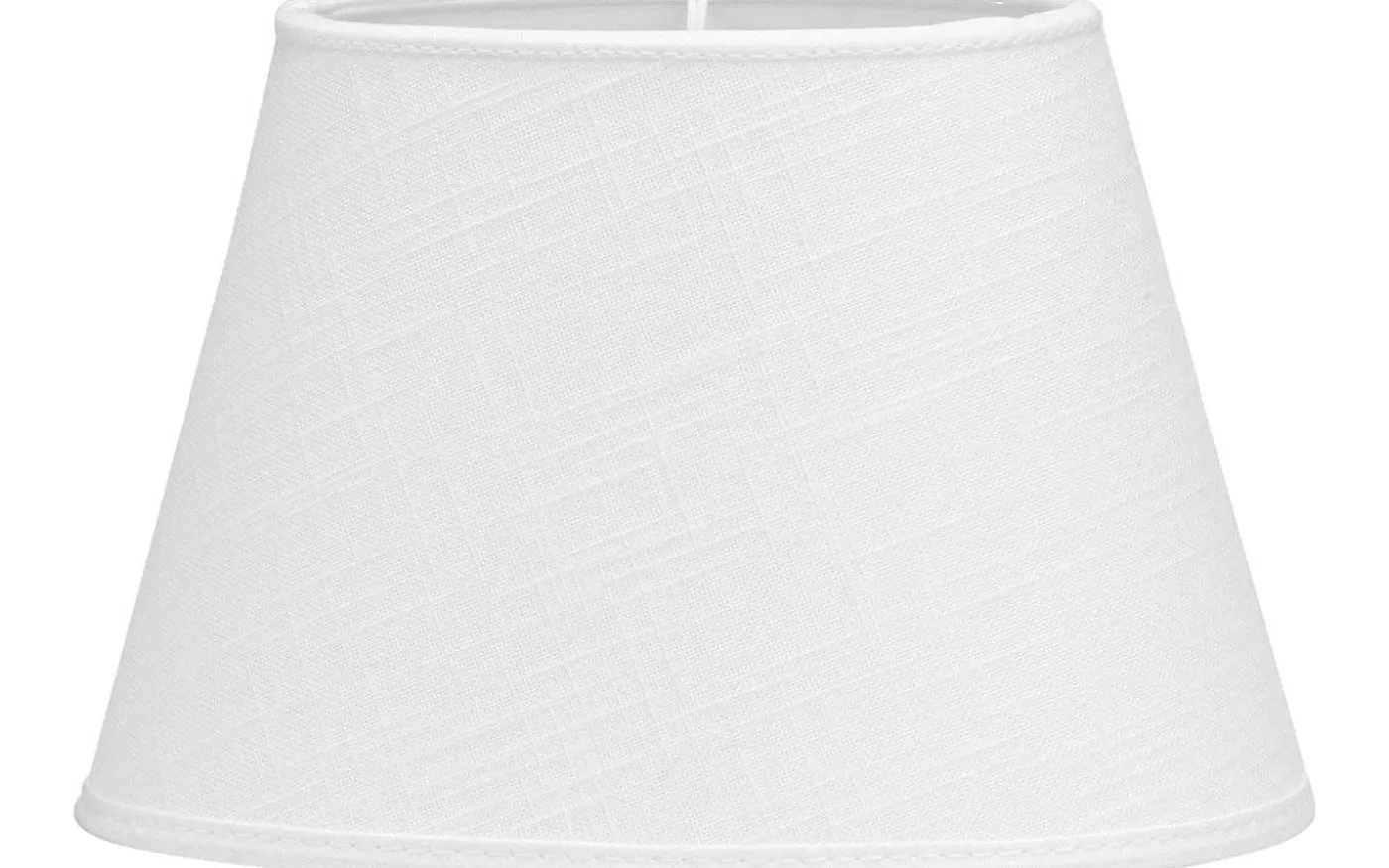 Oval Lampskärm 42cm Lin Classico Vit