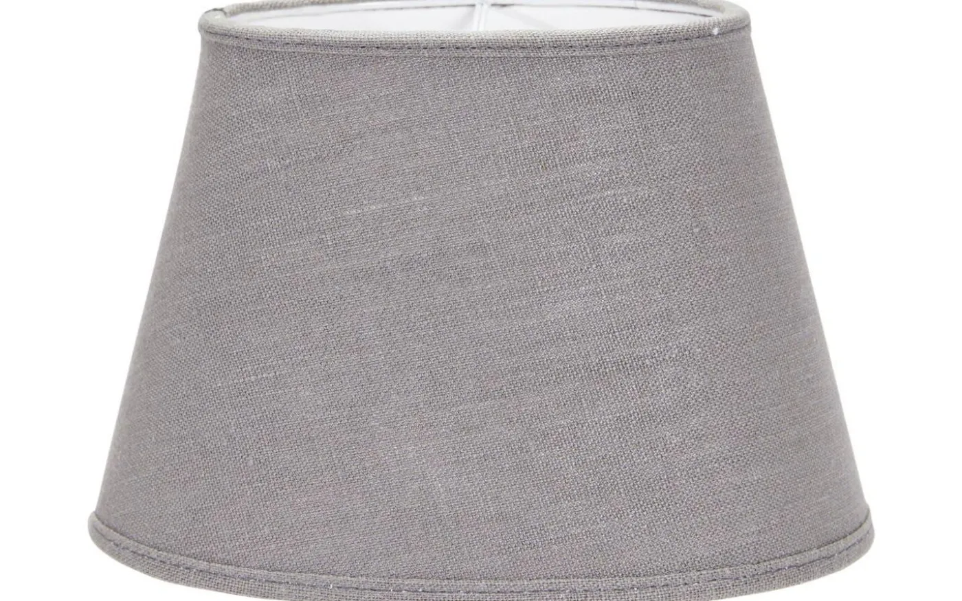 Oval Lampskärm 42cm Lin Grå