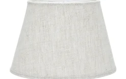 Oval Lampskärm 20cm Lin Ljusbeige