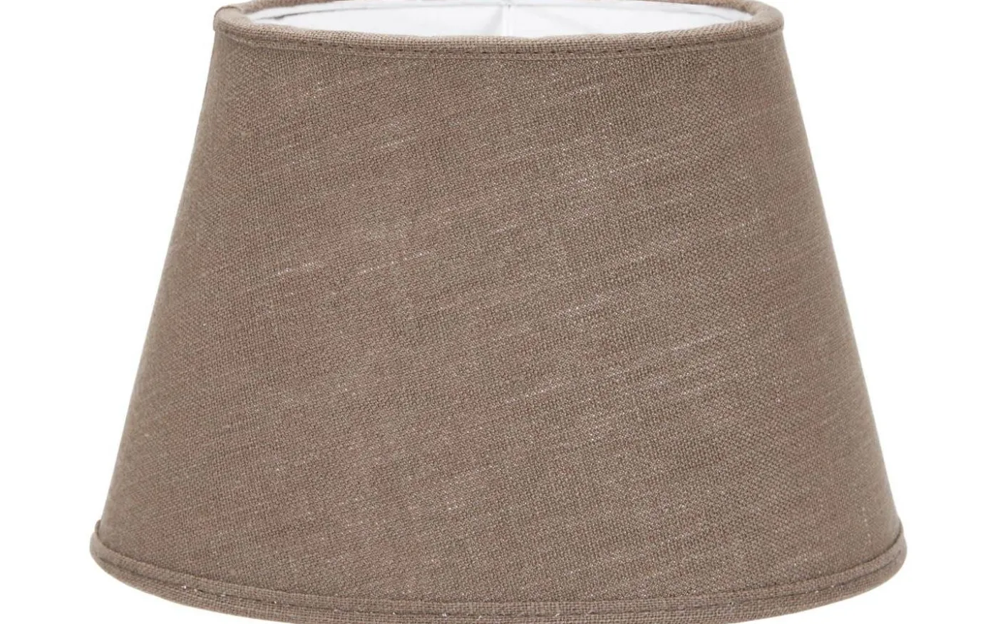 Oval Lampskärm 42cm Lin Mocka