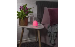 Oval Uppladdningsbar Nattlampa LED RGB+W 11cm