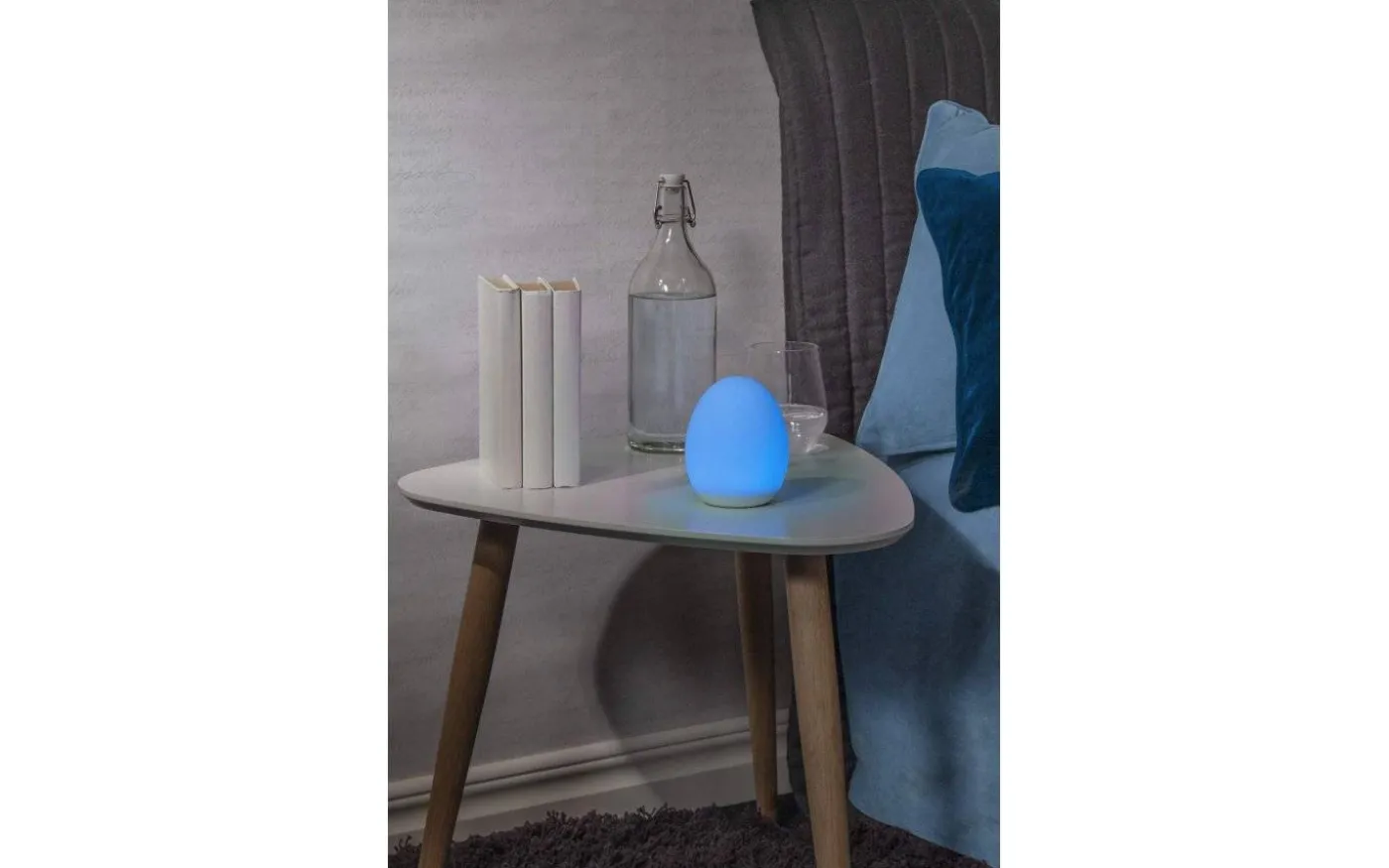 Oval Uppladdningsbar Nattlampa LED RGB+W 11cm