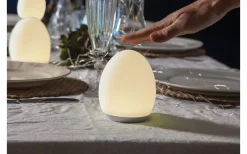 Oval Uppladdningsbar Nattlampa LED RGB+W 11cm