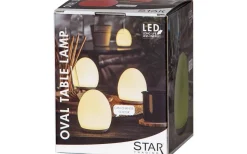 Oval Uppladdningsbar Nattlampa LED RGB+W 11cm