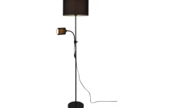 Owen Golvlampa E27+E14 svart