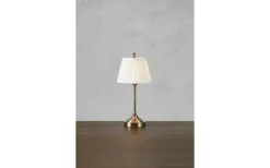 Oxford Bordslampa 43cm Offwhite/Antikmässing