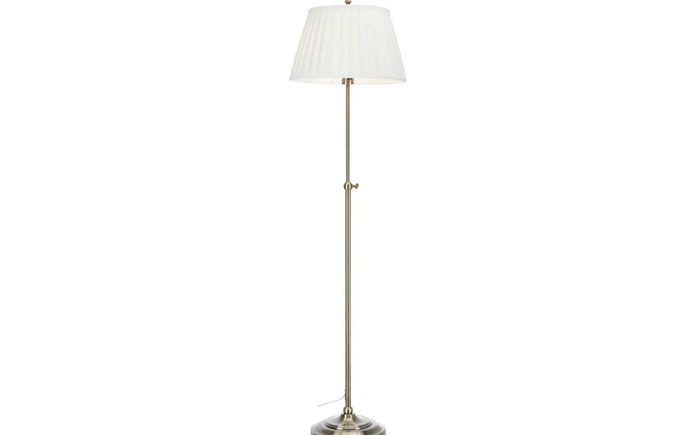 Oxford Golvlampa 155cm Offwhite/Antikmässing