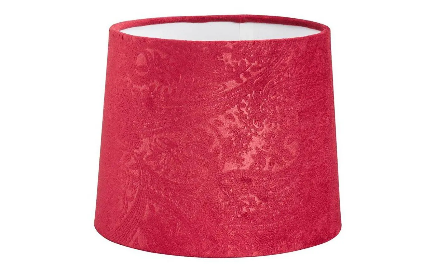 Paisley Lampskärm Ø20cm Sammet Vinröd