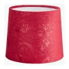 Paisley Lampskärm Ø16cm Sammet Vinröd