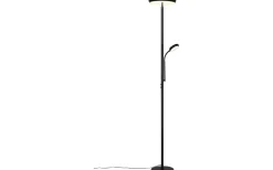 Palermo Golvlampa LED mattsvart med läslampa