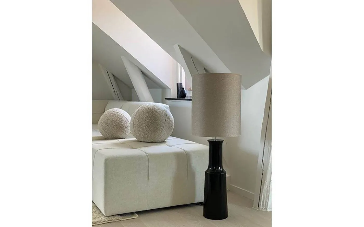 Palma Lampfot 66cm Glossy Black