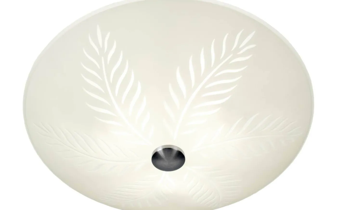 Palmblad Plafond 50cm Vit/Stål