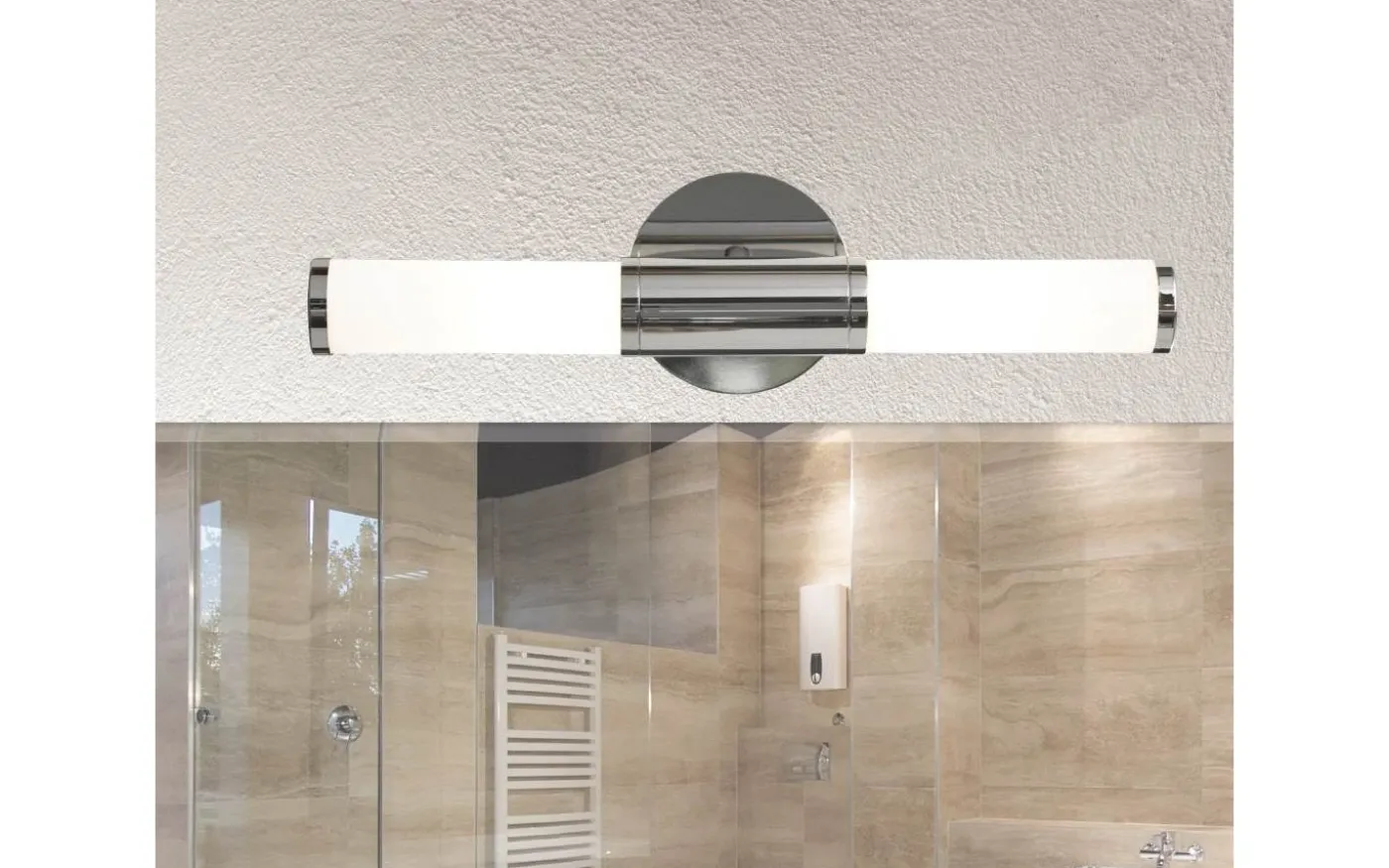 Palmera Vägglampa 45cm Krom IP44