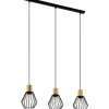 Palmorla Taklampa 76cm 3L Svart/Trä