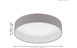 Palomaro Plafond 40,5cm LED 3000K 18W Vit