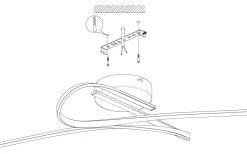 Palozza Plafond 70,5cm LED 3000K 31,5W Rosé