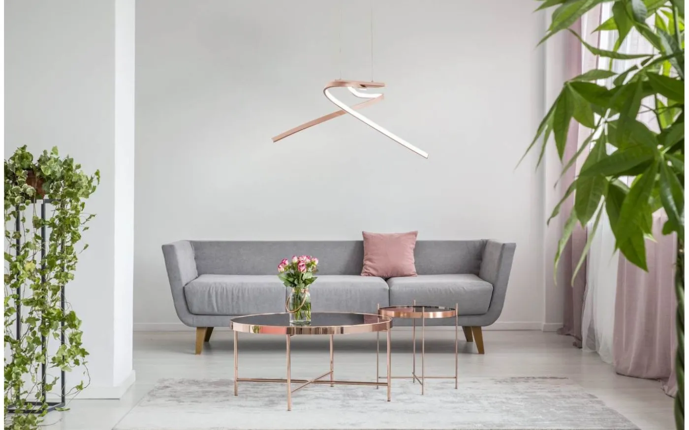 Palozza Taklampa 71cm LED 3000K 19W Roséguld