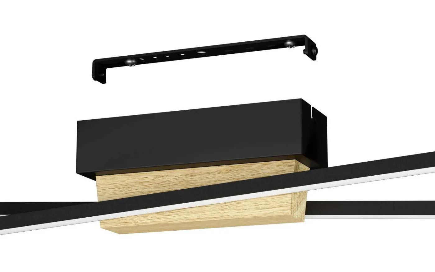 Panagria Plafond 93,5cm LED 3000K 26W Svart/Natur