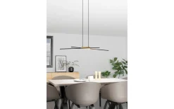 Panagria Taklampa 94cm LED 3000K 2x13W Svart/Natur