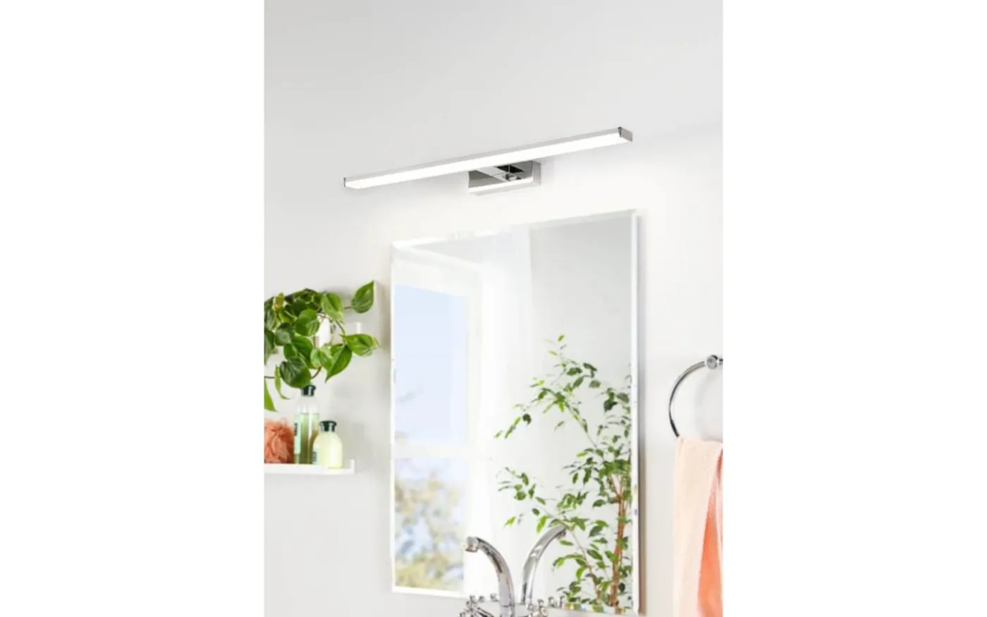 Pandella 1 Spegelbelysning 60cm 4000K 7,4W Krom IP44