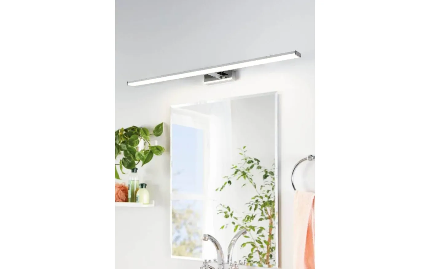 Pandella 1 Spegelbelysning 120cm LED 4000K 14W Krom IP44