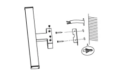 Pandella 1 Spegelbelysning 120cm LED 4000K 14W Krom IP44
