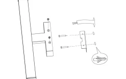 Pandella 1 Spegelbelysning 60cm 4000K 7,4W Svart IP44