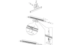 Pandella 1 Spegelbelysning 60cm 4000K 7,4W Svart IP44