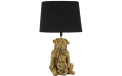 Paolo Bordslampa Hundar 43,8cm Guld/Svart