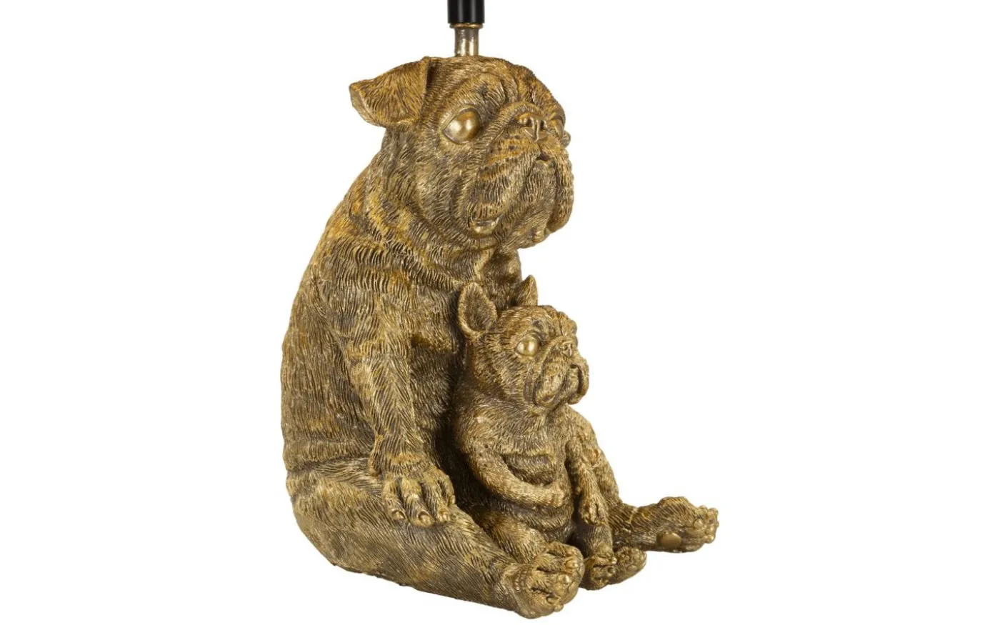 Paolo Bordslampa Hundar 43,8cm Guld/Svart