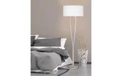 Paris II Golvlampa E27 borstat stål