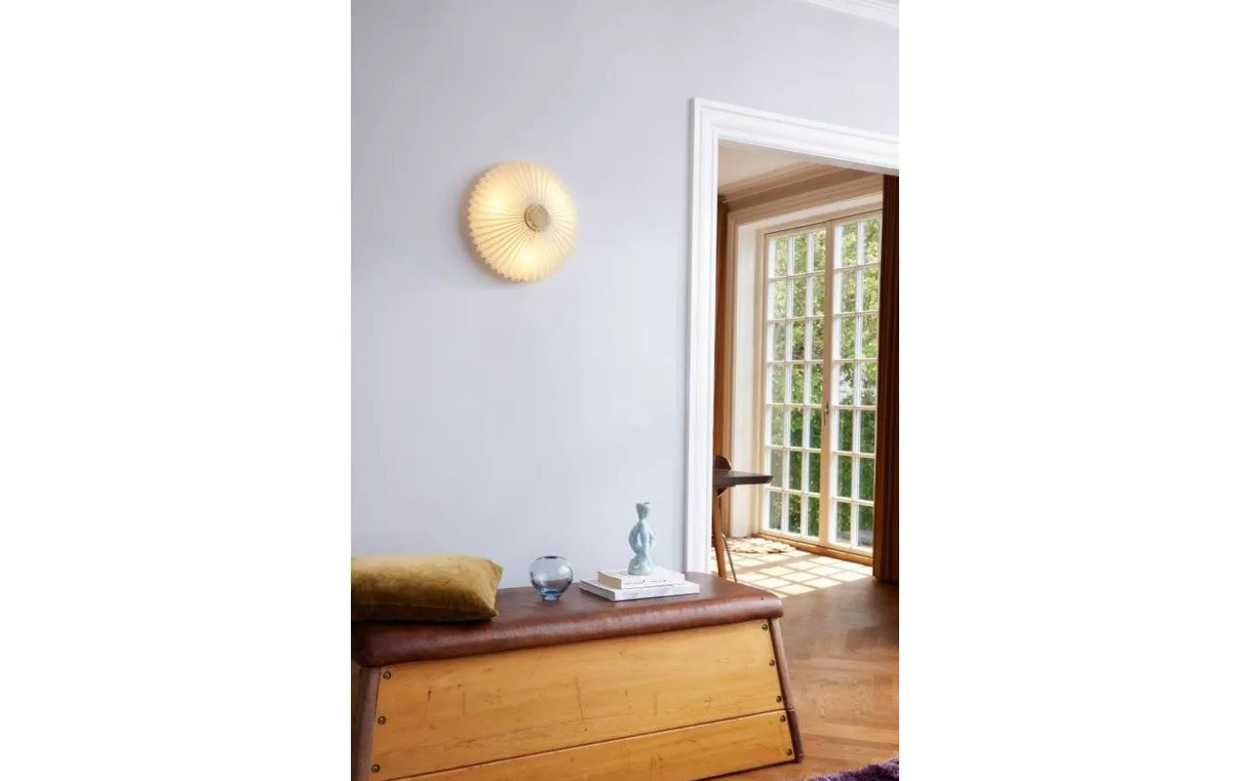 Paris Plafond Ø40cm Mässing/Vit