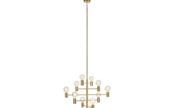 Paris Taklampa 73cm 10L Mässing